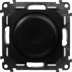 Valena ALLURE Светорегулятор с поворотной ручкой универсальный 300Вт без нейтрали С лицевой панелью Антрацит