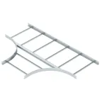 Т-образная секция лестничного лотка 60х600 мм R-500 мм