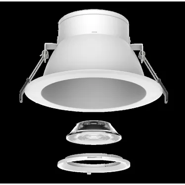 Cветильник светодиодный DL-Lens Comfort встраиваемый 28W 3000К 172х98 мм IP20 угол 35 градусов белый | V1-R0-Y0510-10L18-2002830 | VARTON