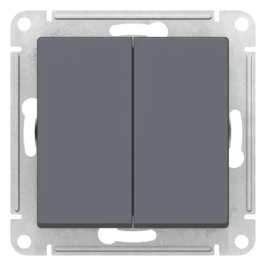 ATLASDESIGN 2-клавишный переключатель, перекрестный, 2 x сх. 7, 10АХ, механизм, ГРИФЕЛЬ