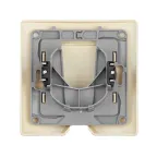 Вывод кабеля IP21 Etika с зажимом для кабеля слоновая кость