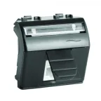 Розетка USB 2.0 со шторкой Brava черная 2 модуля