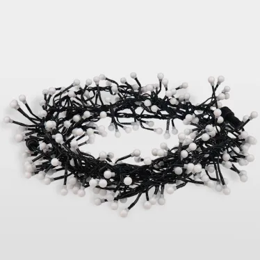 Гирлянда «Мишура LED» 3 м, темно-зеленый ПВХ, 288 диодов, цвет белый + теплый белый | 303-608 | NEON-NIGHT