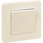 Выключатель одноклавишный - Legrand Inspiria - 10А 250В безвинтовые зажимы - слоновая кость