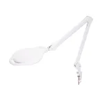 Лупа на струбцине , круглая, 5D, с подсветкой 96 LED, теплый и холодный свет, белая | 31-0535 | REXANT