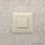 Avanti Выключатель одноклавишный, в стену, Ванильная дымка