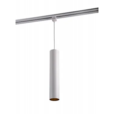 Светильник светодиодный трековый на шинопровод ДПО-10Вт 4000К 600Лм 30° WH (белый) на подвесе (1м) IP40 Jazzway