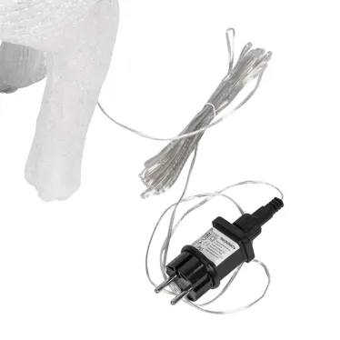 Акриловая светодиодная фигура Снежный олень 100 см, 380 светодиодов, IP 65, понижающий трансформатор в комплекте, | 513-307 | NEON-NIGHT