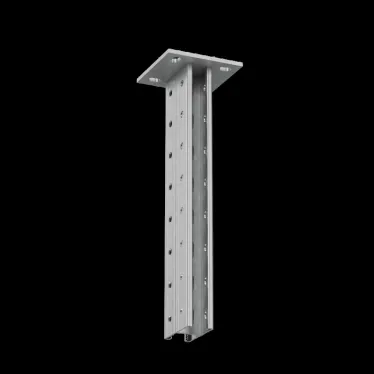 Страт-стойка двойная усиленная 41х41 L1100 мм s:2,5 (тройная перфорация)