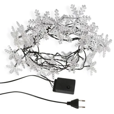 Гирлянда светодиодная "Снежинки" 30 LED МУЛЬТИКОЛОР 4,4 метра с контроллером | 303-065 | NEON-NIGHT