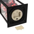 Декоративный фонарь с шариками, черный корпус, размер 14х14х27 см, цвет теплый белый | 513-063 | NEON-NIGHT