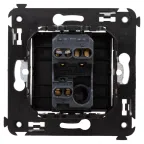 Avanti Переключатель одноклавишный в стену, ''Черный квадрат''