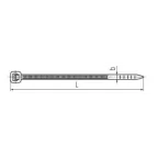Стяжка нейлоновая КСС 8x400 (черн) (100шт)