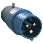 Вилка кабельная 16А 2Р+E IР44 переносная 250В 013
