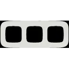 Valena ALLURE Рамка 3 поста жемчуг универсальная