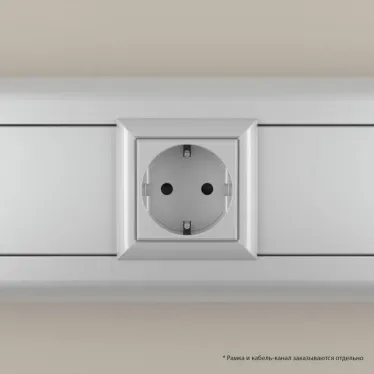 Avanti Розетка модульная 2P+E с з/ш Закаленная сталь 2 модуля