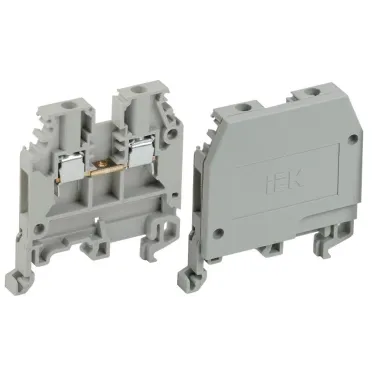 Клемма ЗНИ-2.5 мм.кв. серая без маркировки