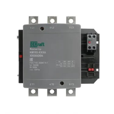 Контактор 330А 110В АС АС3 АС4 1НО+1НЗ КМ-102