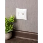 Валенсия розетка компьютерная RJ-45 1-местная белая