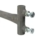 Держатель мачты молниеприемника к стене, D-20мм, вынос 100мм, L- 530