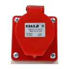 Розетка 114-16А-6h-380AC-3P+PE-IP44