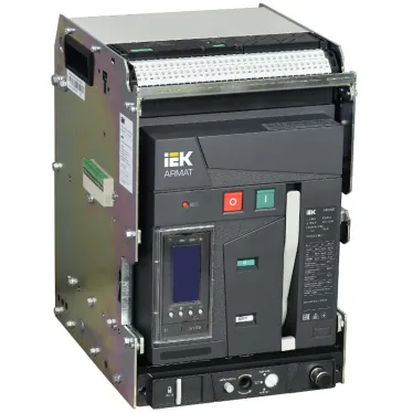 Выключатель автоматический воздушный ARMAT выдвижного исполнения 3P типоразмер A 55кА 1000А расцепитель TT с комплектом аксессуаров 220В: мотор привод катушка включения катушка отключения