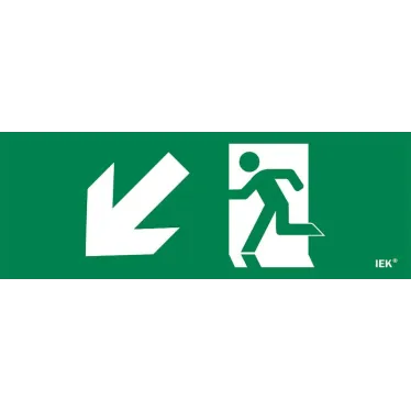 Этикетка самоклеящаяся 280х100мм ''Фигура/стрелка вниз влево'' IEK