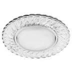 Светильник ДВО-15w GX53 без лампы со светодиодной подсветкой 4000К хром с прозрачным стеклом