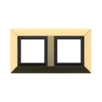 Рамка из металла, ''Avanti'', золотая, 4 модуля