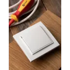 Выключатель Минск одноклавишный СП 10А белый