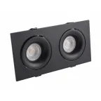 Светильник встраиваемый IP20 50 Вт GU10 черн. алюм. DENKIRS DK2122-BK