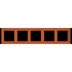 Valena LIFE Рамка 5 постов терракот универсальная