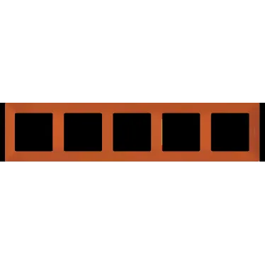 Valena LIFE Рамка 5 постов терракот универсальная