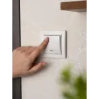 Выключатель Минск 1-клавишный СП с индикатором 10А белый