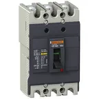 Выключатель автоматический трехполюсный EZC100 30 KA/380В 3Т 80 A