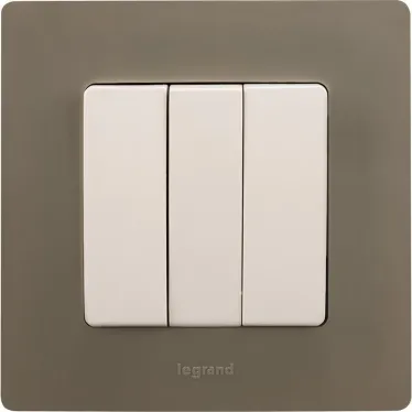 ETIKA Рамка 1 пост светлая галька