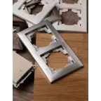 Валенсия Рамка 2-местная сталь