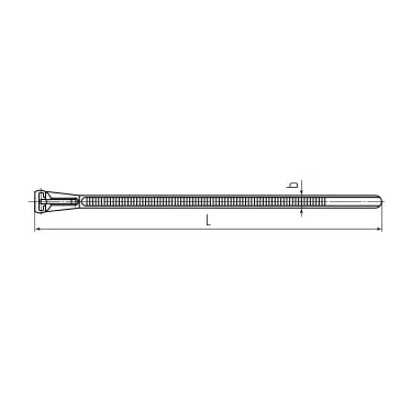 Стяжка нейлоновая КСР 7.5x300 (бел) (100шт)