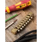 Шина нулевая 8х12мм 125А 8 отверстий крепеж по краям латунь PROxima