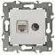 Розетка комбинированная RJ45+TV, Эра12, белый, 12-3110-01