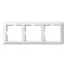 W59 Рамка 3 поста белая