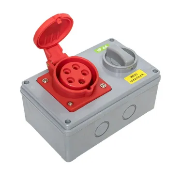 Розетка с блокировкой и выключателем 1415 3Р+РЕ+N 16А 380В IP44
