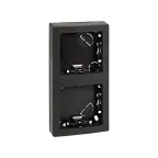 Рамка на 2 поста вертикальная 75х146 мм, S73L, графит