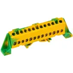 TEKFOR Шина PE земля в комбинированном DIN-изоляторе Стойка 6х9-13-ЖЗ IEK