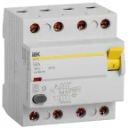 Выключатель дифференциального тока (УЗО) ВД1-63 4Р 50А 30мА А(Электромеханическое)