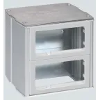 Connect Минибашня 2-сторонняя на 8 модулей К45 130х133х128 алюминий