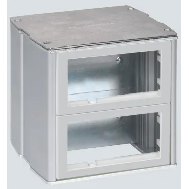 Connect Минибашня 2-сторонняя на 8 модулей К45 130х133х128 алюминий