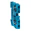 Колодка клеммная самозажимная JXB-ST-6 57А синяя