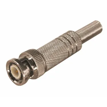 Разъем штекер BNC под винт с пружиной металл,