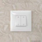 Avanti Переключатель двухклавишный в стену, ''Белое облако''